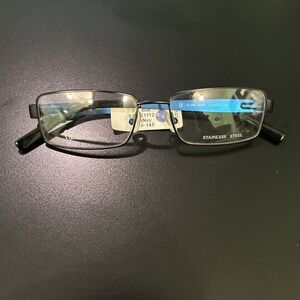 Pierre Cardin PC 608 Gunmetal/Navy Eyeglass Frames Only 53-16-145 NWT